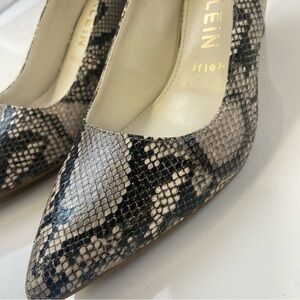 NEW! Anne Klein Akkaylee Snake Skin Animal Print Python 2.5” High Heels Size 8M